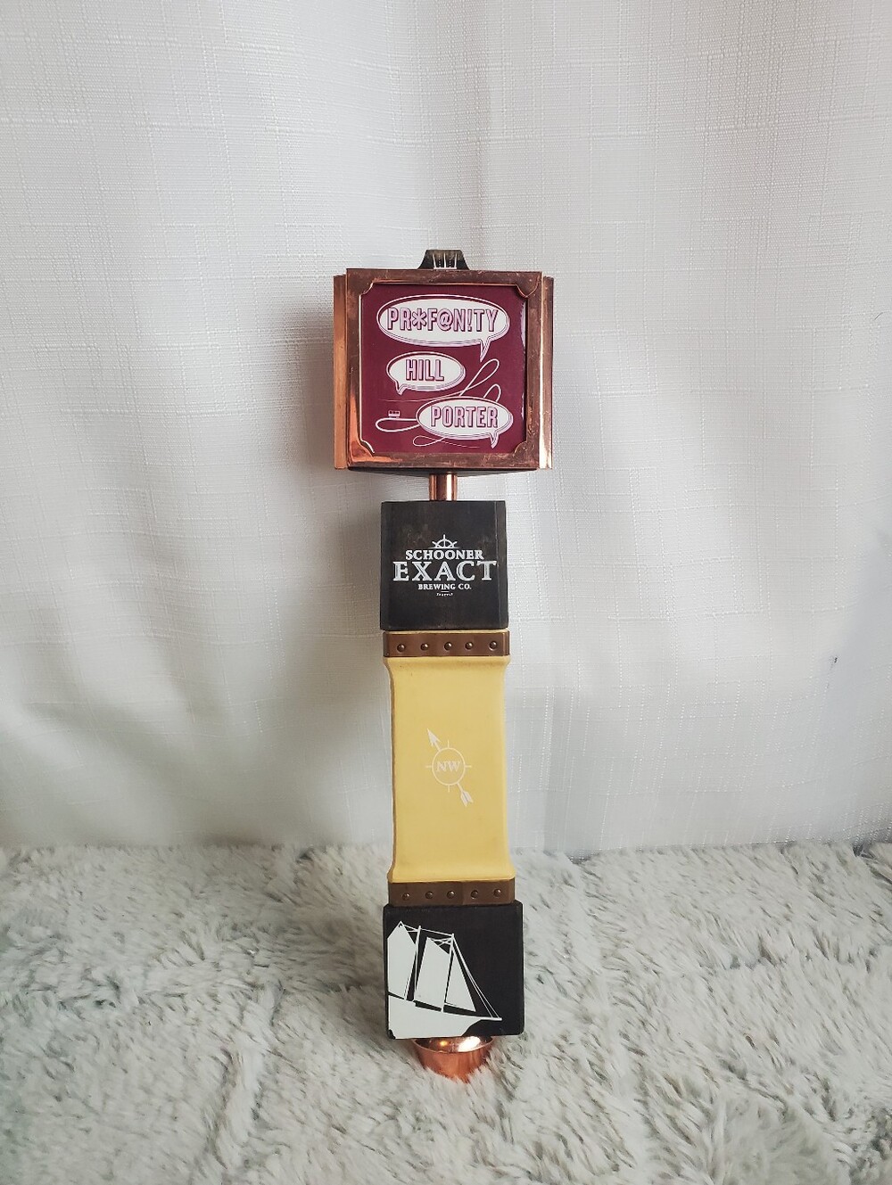 Schooner Exact Brewing Profanity Hill Porter Beer Tap Handle Seattle WA PNW